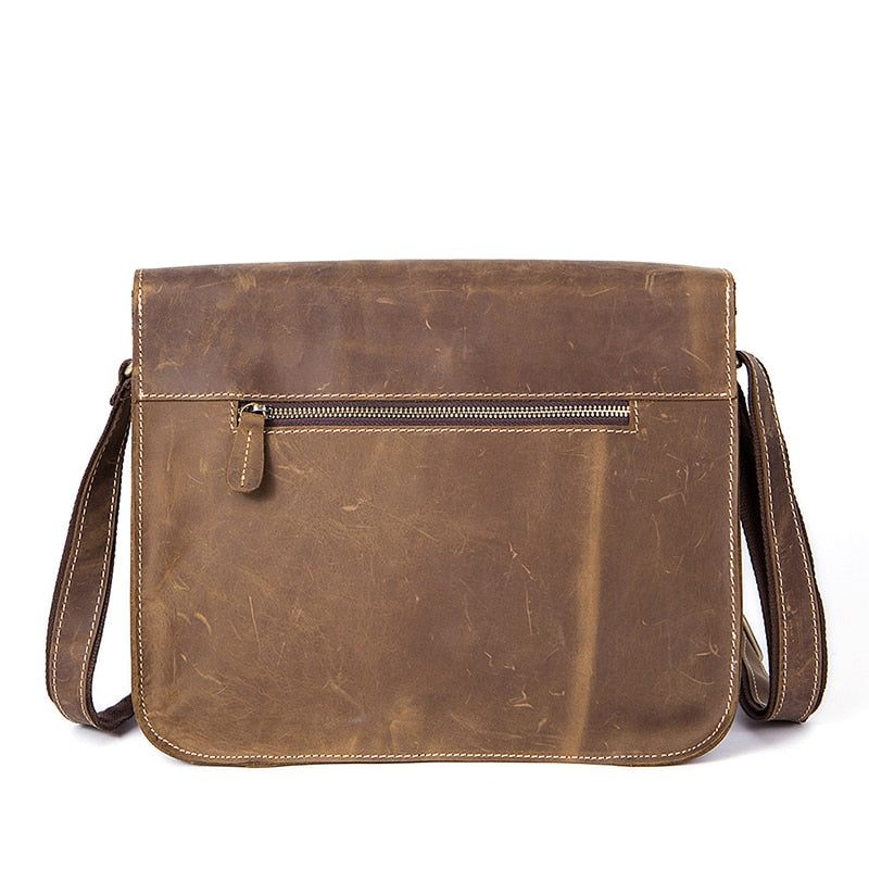 Férfi Aktatáskák Luxus Egzotikus Bőr Vintage Flap Crossbody Aktatáska - Fekete