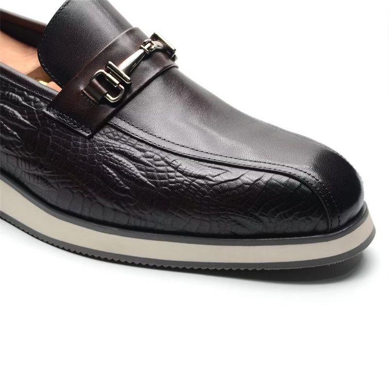 Férfi Alkalmi Cipők Időtlen Elegance Slip-on Dress Lábbeli - Kávé