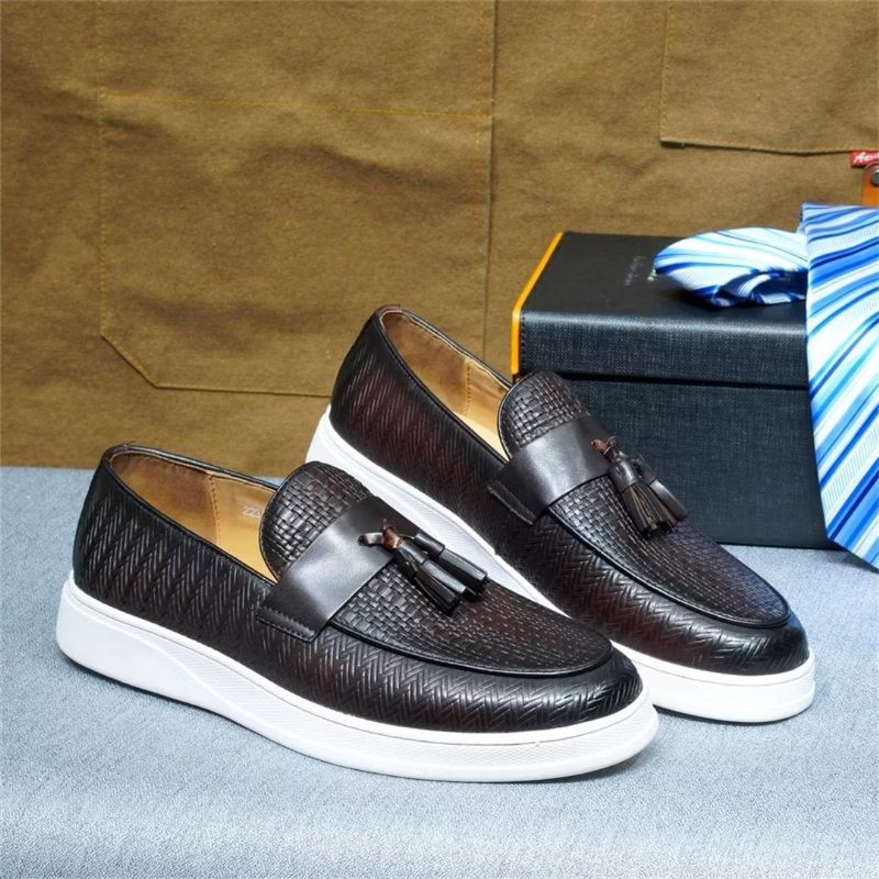 Férfi Alkalmi Cipők Slip-on Elegance - Kávé