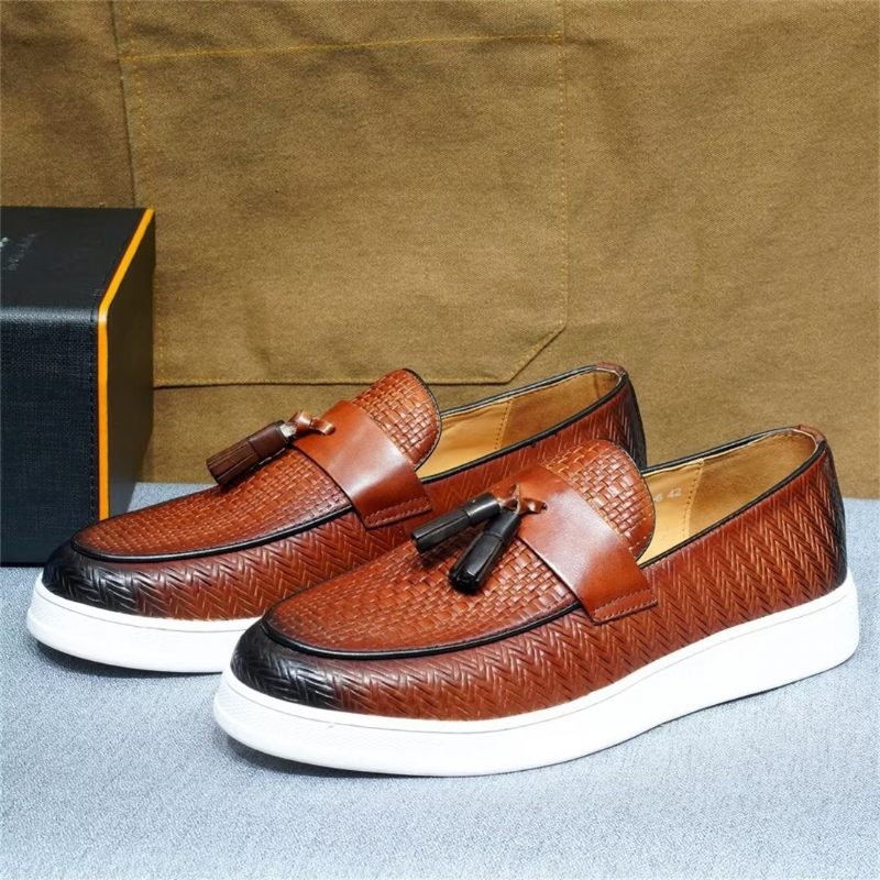 Férfi Alkalmi Cipők Slip-on Elegance - Barna