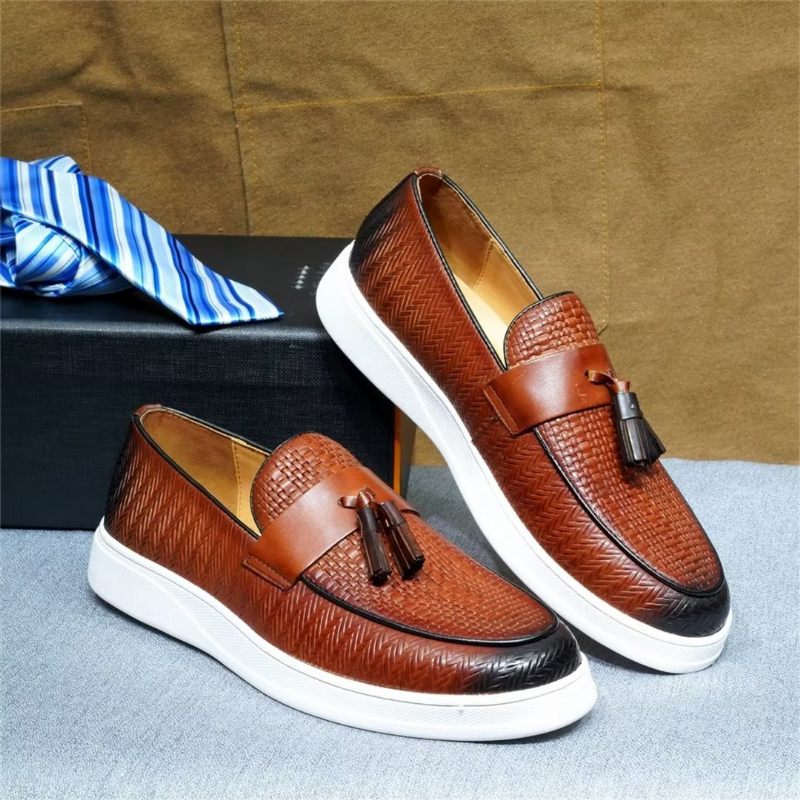 Férfi Alkalmi Cipők Slip-on Elegance - Barna