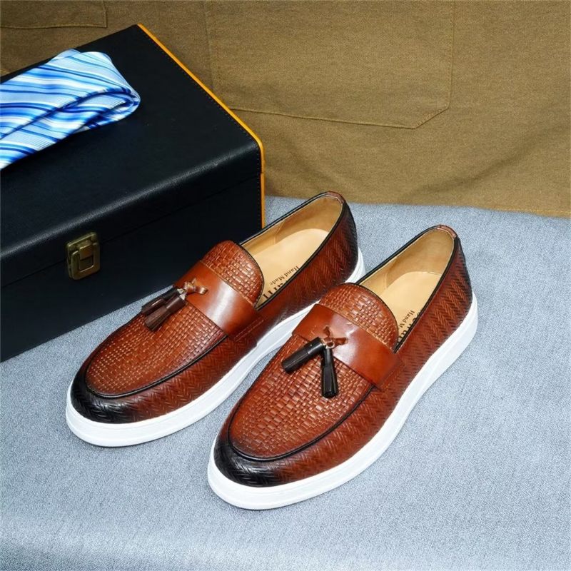 Férfi Alkalmi Cipők Slip-on Elegance - Barna