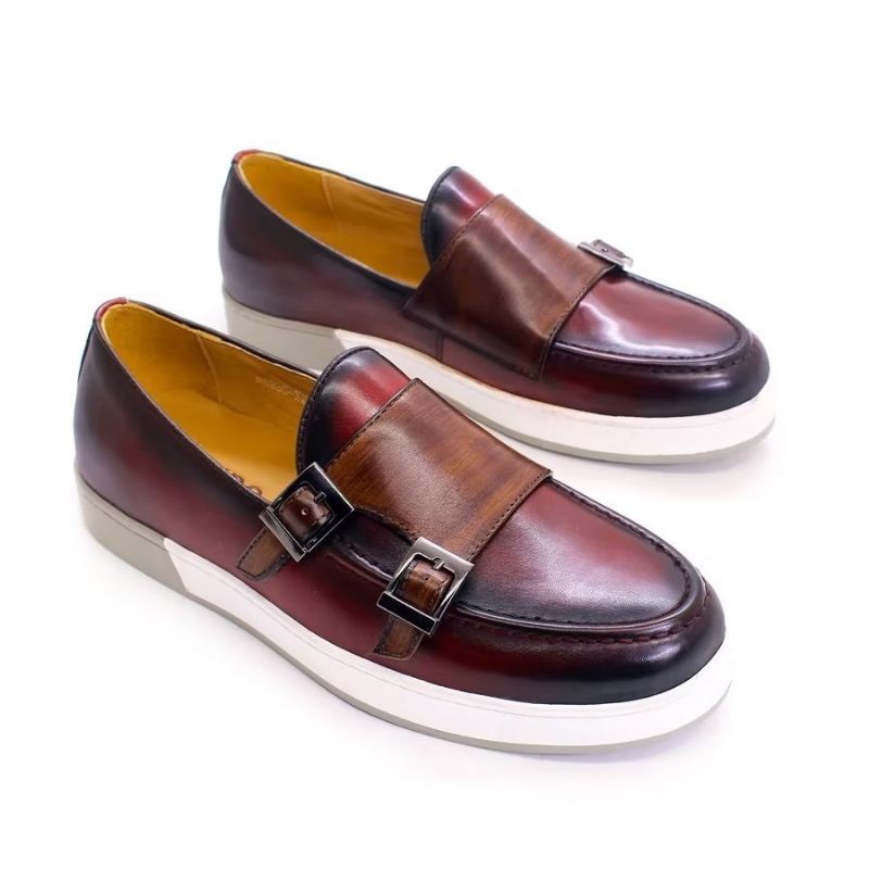 Férfi Alkalmi Cipők Slip-ons Elegáns Tehénbőr - Kávé