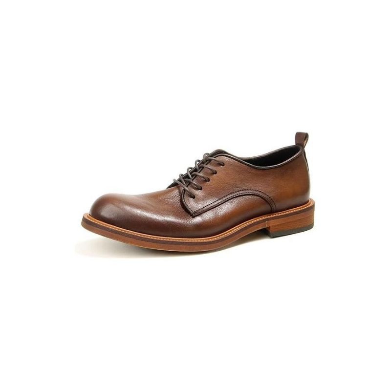 Férfi Formális Cipő Elegáns Retro Brogue Bőr Ruha Oxford - Barna