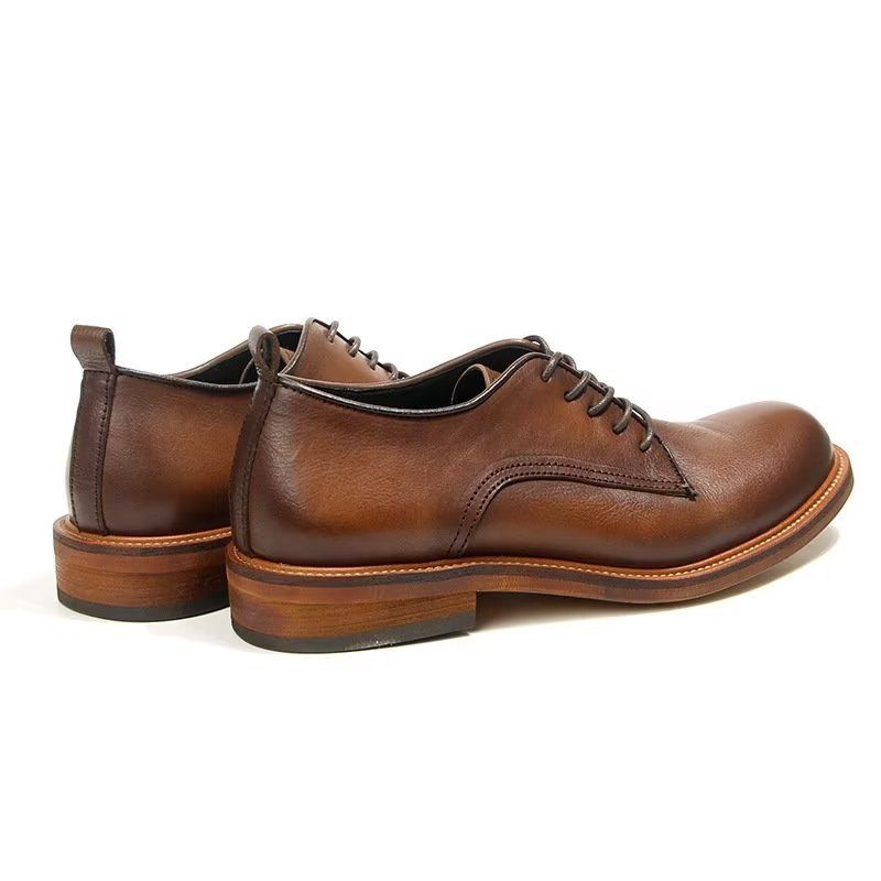 Férfi Formális Cipő Elegáns Retro Brogue Bőr Ruha Oxford - Barna