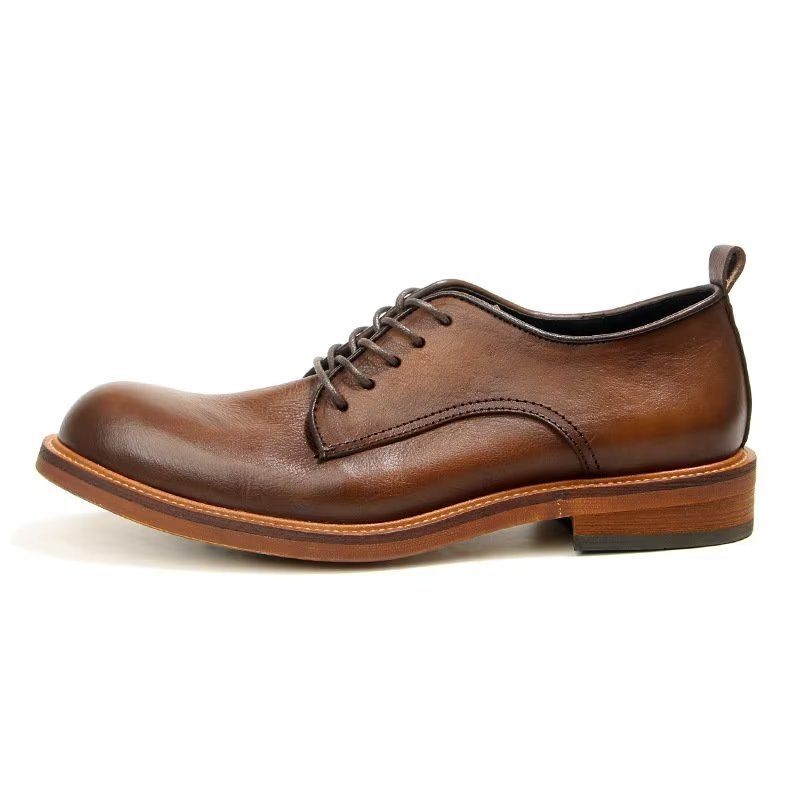 Férfi Formális Cipő Elegáns Retro Brogue Bőr Ruha Oxford - Barna