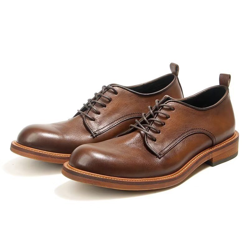 Férfi Formális Cipő Elegáns Retro Brogue Bőr Ruha Oxford - Barna