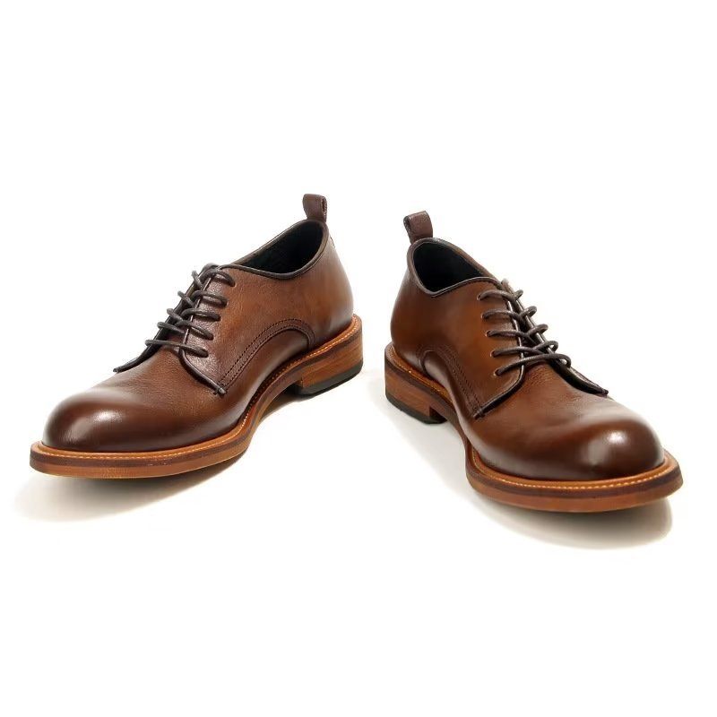 Férfi Formális Cipő Elegáns Retro Brogue Bőr Ruha Oxford - Barna