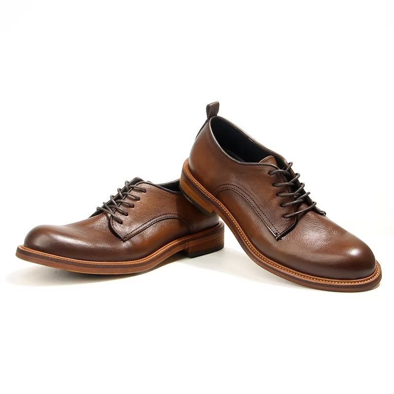 Férfi Formális Cipő Elegáns Retro Brogue Bőr Ruha Oxford - Barna