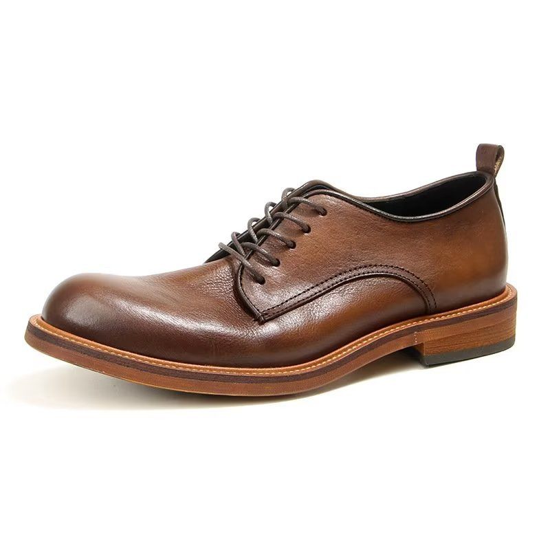 Férfi Formális Cipő Elegáns Retro Brogue Bőr Ruha Oxford - Barna