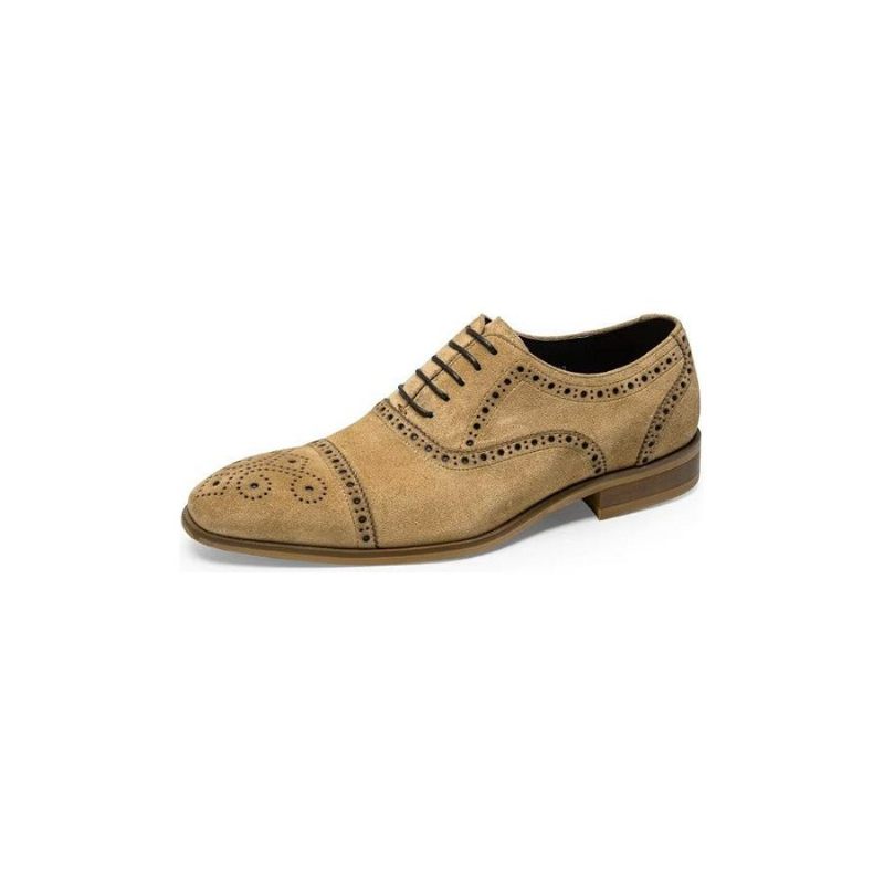 Férfi Formális Cipő Elegáns Textúrájú Fűzős Ruha Brogues