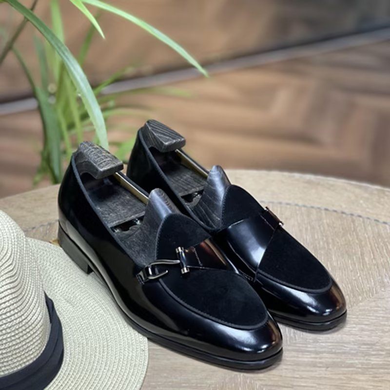 Férfi Formális Cipő Klasszikus Brogue Slip-ons - Fekete