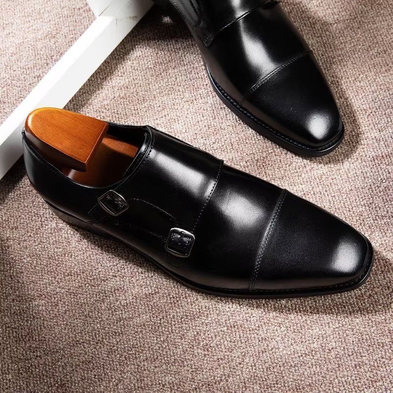 Férfi Formális Cipő Monkstrap Ruhacipő - Fekete