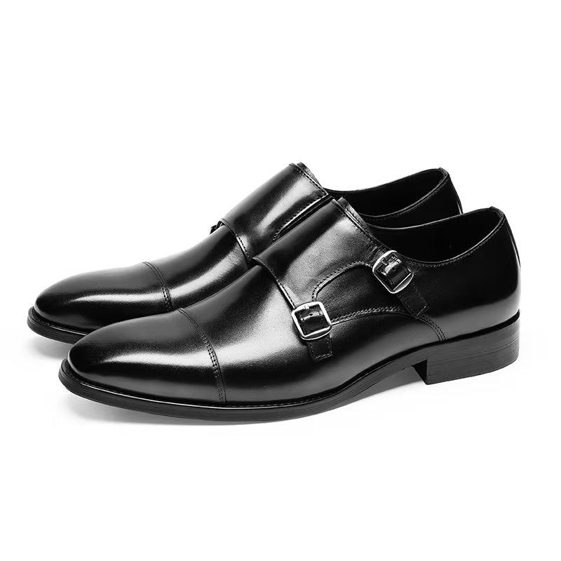 Férfi Formális Cipő Monkstrap Ruhacipő - Fekete