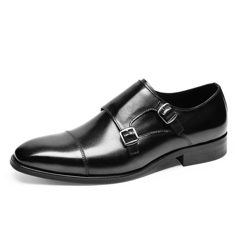 Férfi Formális Cipő Monkstrap Ruhacipő - Fekete