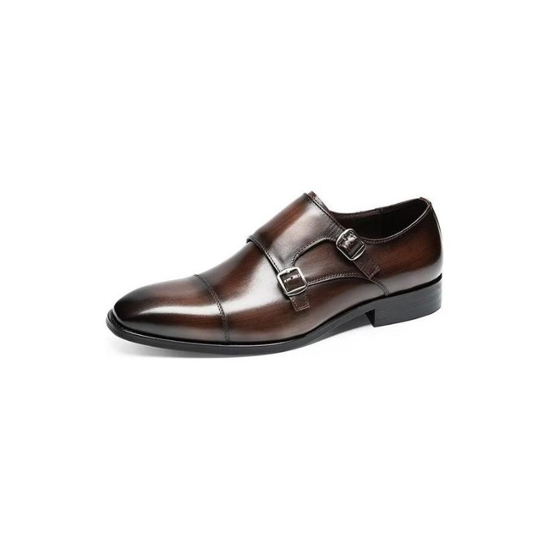 Férfi Formális Cipő Monkstrap Ruhacipő - Kávé