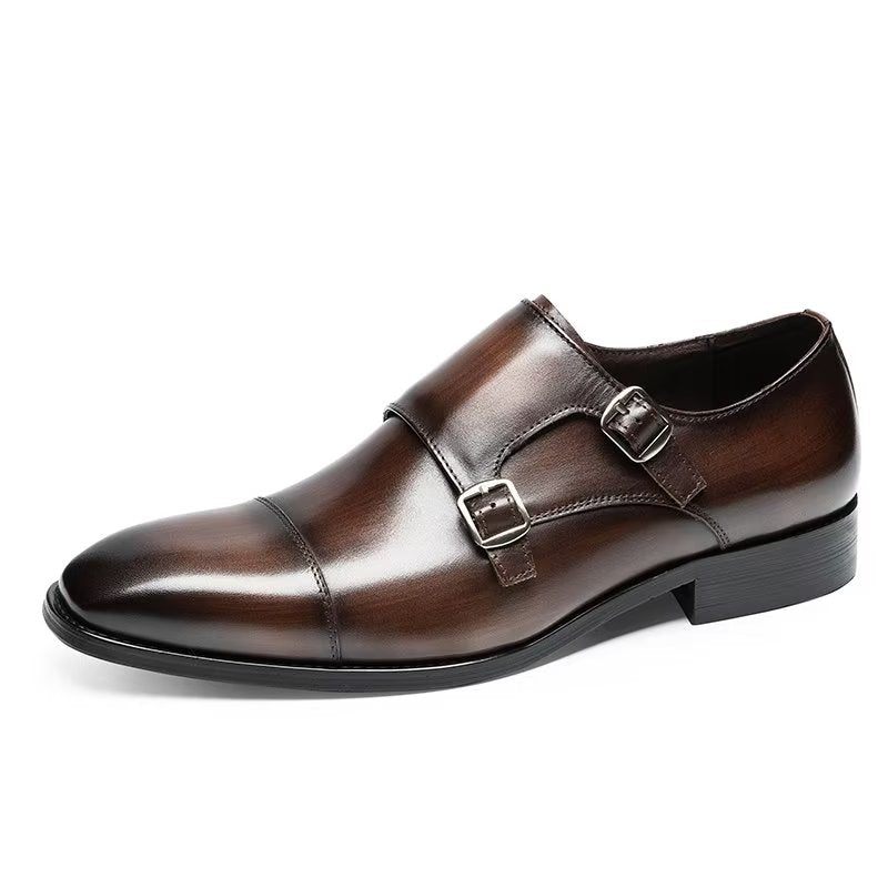 Férfi Formális Cipő Monkstrap Ruhacipő - Kávé