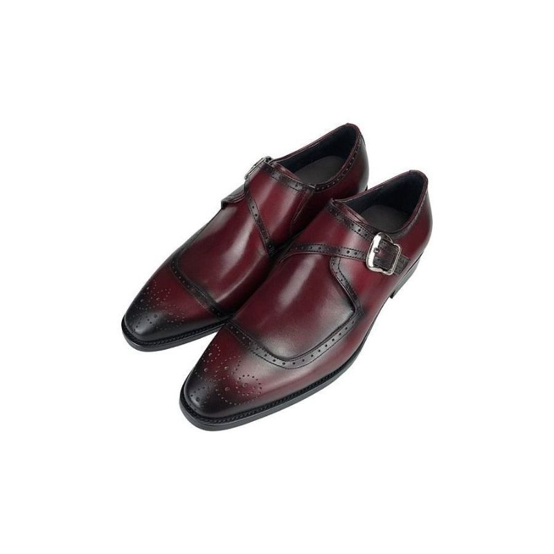 Férfi Formális Cipő Wingtip Oxford Ruhacipő Exquisite Elegance - Piros