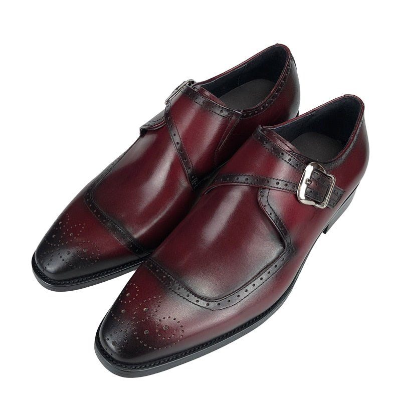 Férfi Formális Cipő Wingtip Oxford Ruhacipő Exquisite Elegance - Piros