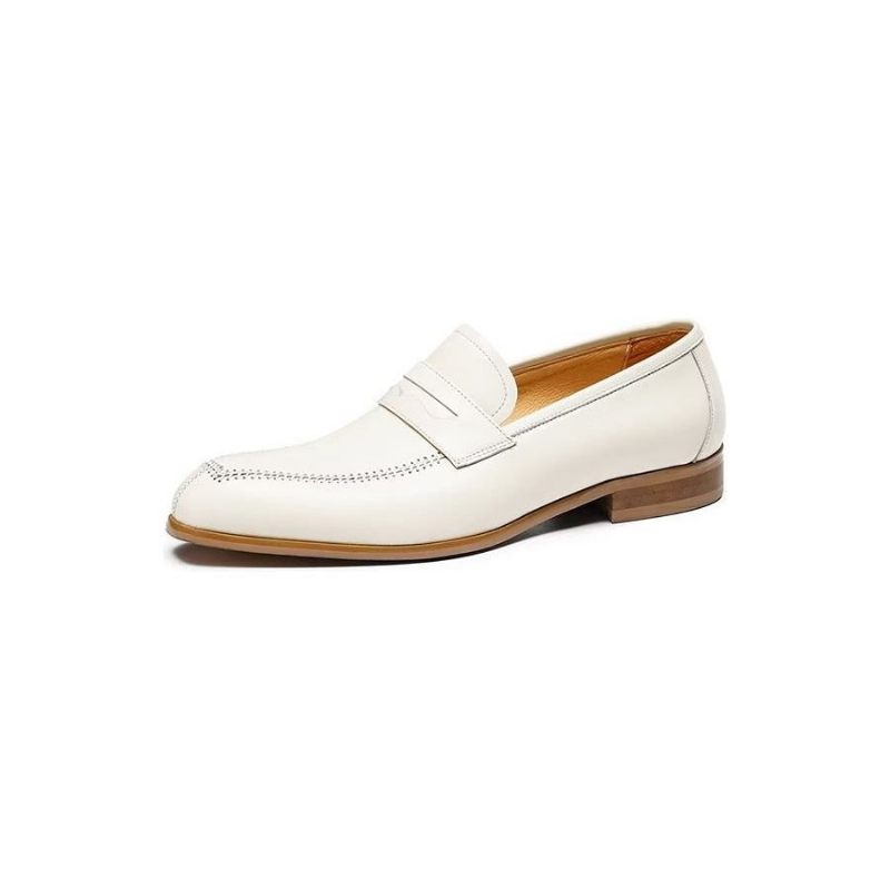 Férfi Formális Cipők Dombornyomott Elegance Slip-on Négyzetes Orrú Ruhacipő