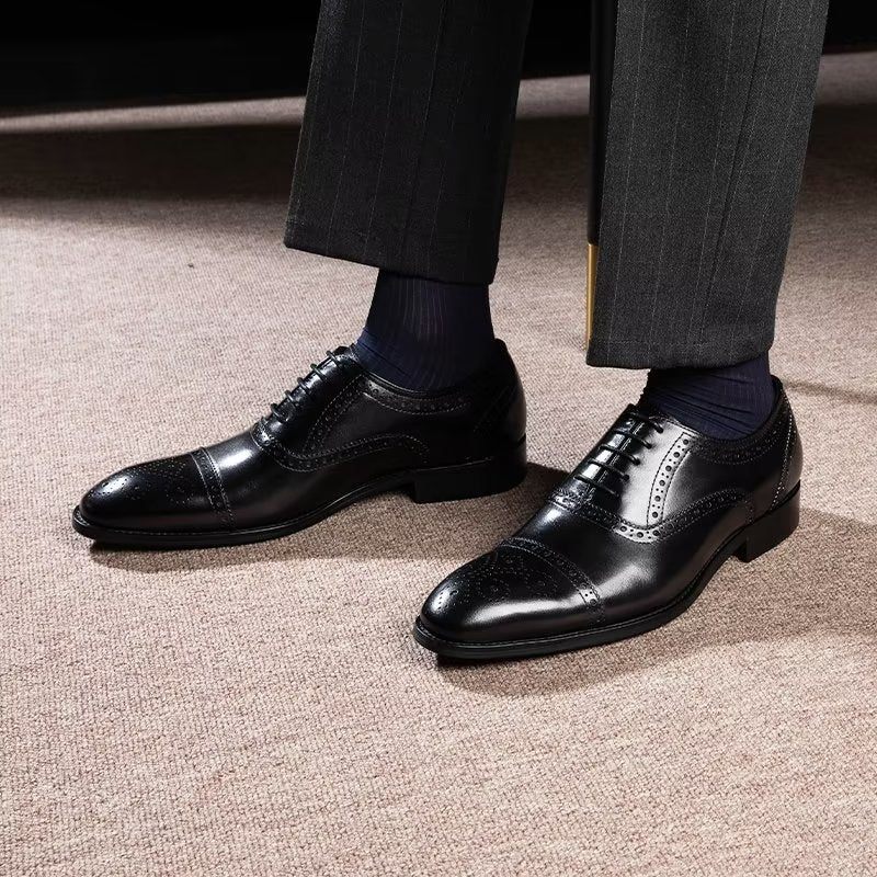 Férfi Formális Cipők Elegáns Brogues Ruhacipők - Fekete