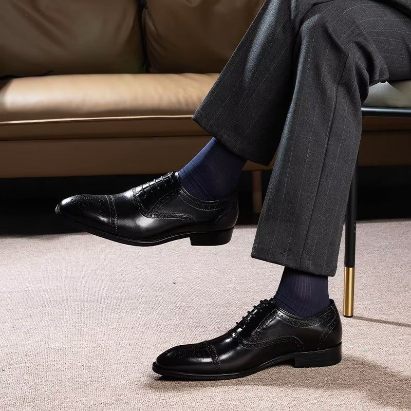 Férfi Formális Cipők Elegáns Brogues Ruhacipők - Fekete