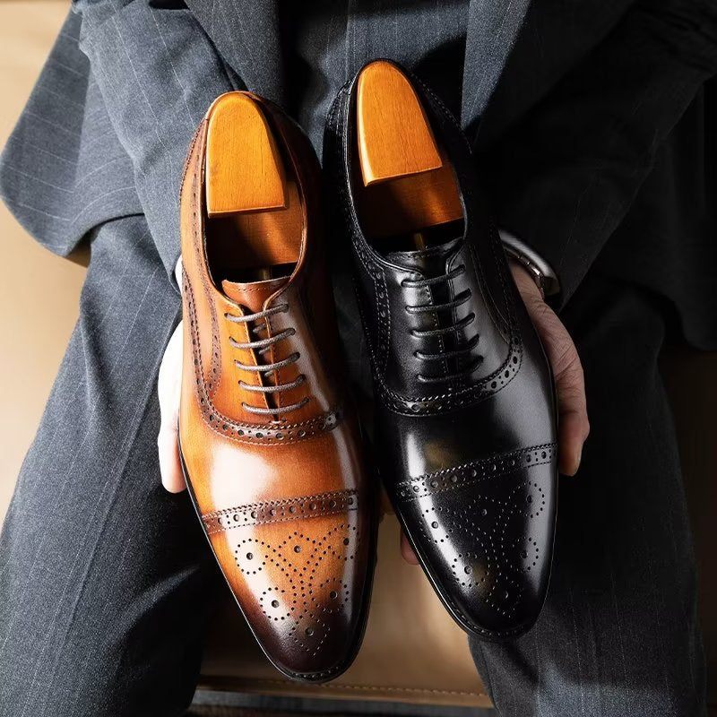 Férfi Formális Cipők Elegáns Brogues Ruhacipők - Fekete