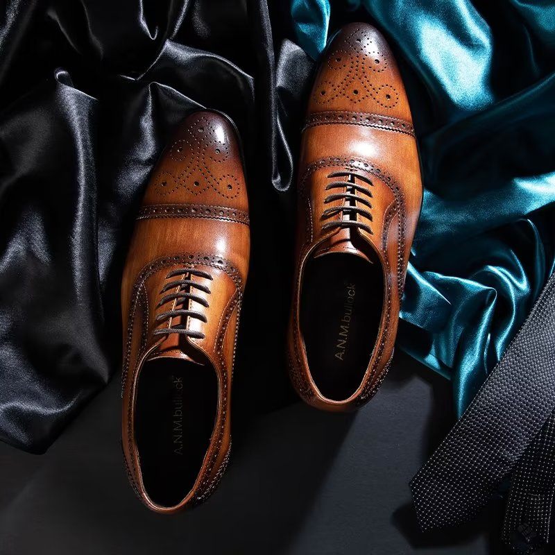 Férfi Formális Cipők Elegáns Brogues Ruhacipők - Kávé