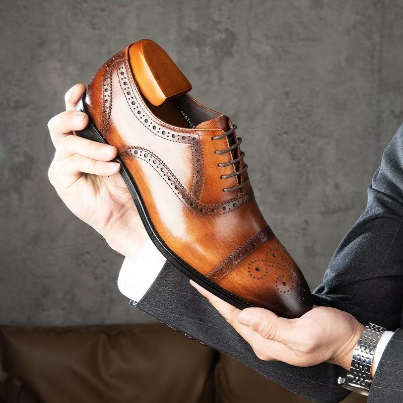 Férfi Formális Cipők Elegáns Brogues Ruhacipők - Kávé