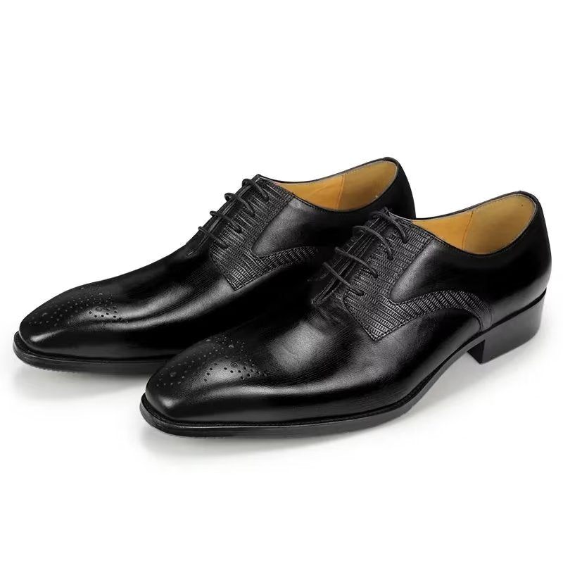 Férfi Hivatalos Cipő Elegáns Esküvői Brogues - Fekete