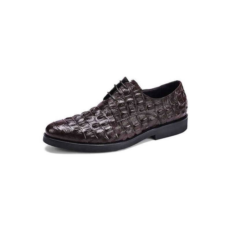 Férfi Hivatalos Cipő Luxus Dombornyomott Bőr Oxford Brogues - Kávé