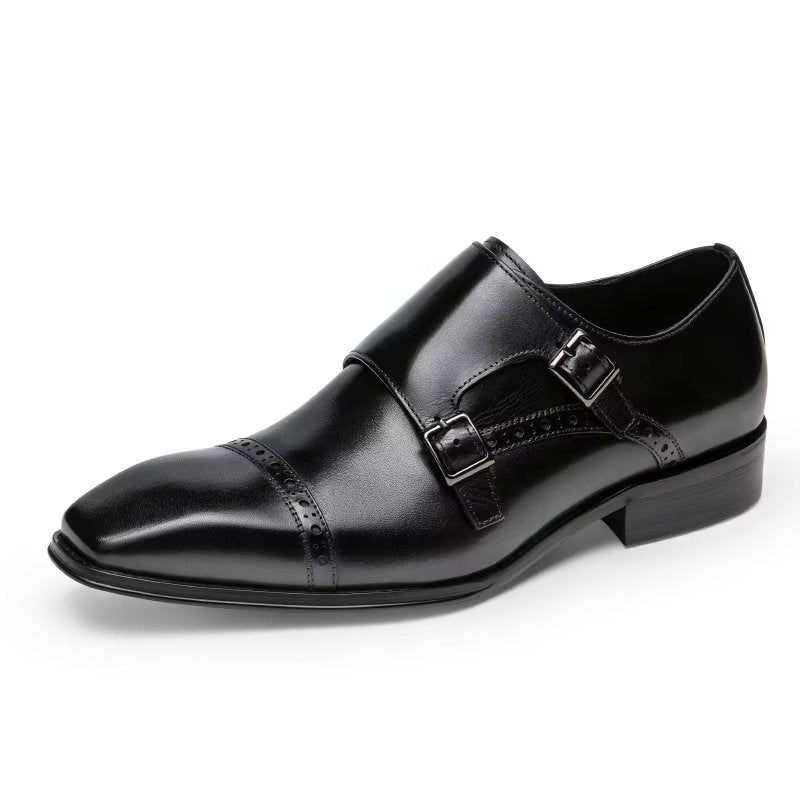 Férfi Hivatalos Cipő Monkstraps Ruhacipő - Fekete