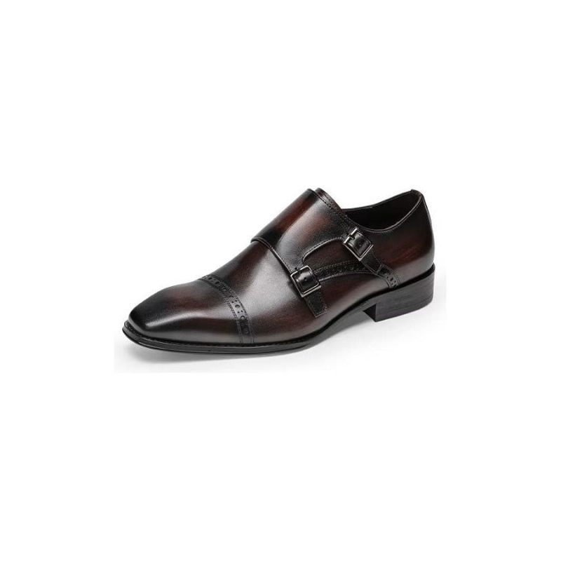 Férfi Hivatalos Cipő Monkstraps Ruhacipő - Kávé