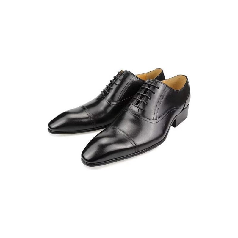 Férfi Hivatalos Cipő Valódi Bőr Elegance Esküvői Brogues - Fekete