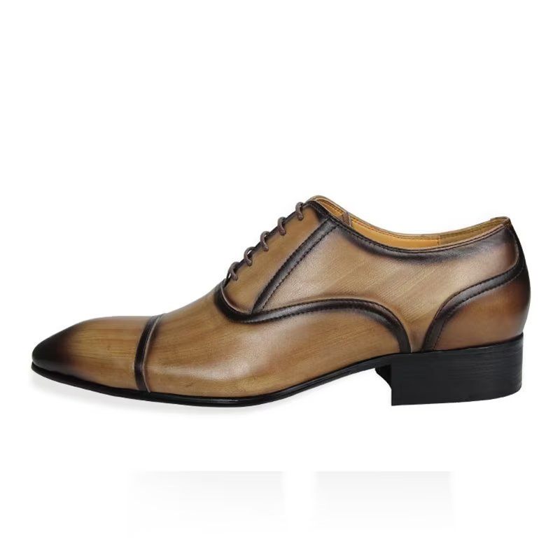 Férfi Hivatalos Cipő Valódi Bőr Elegance Esküvői Brogues - Barna