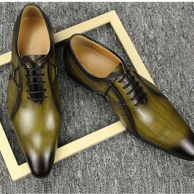 Férfi Hivatalos Cipők Deluxe Bőrből Készült Chicopulent Nuptial Brogues - Zöld