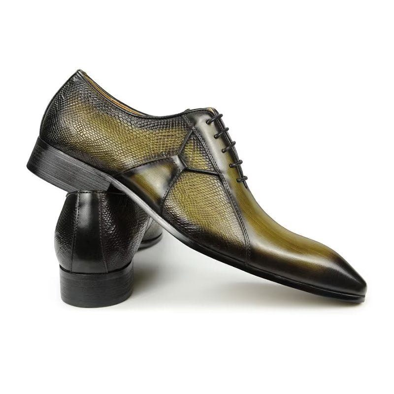 Férfi Hivatalos Cipők Deluxe Bőrből Készült Chicopulent Nuptial Brogues - Zöld