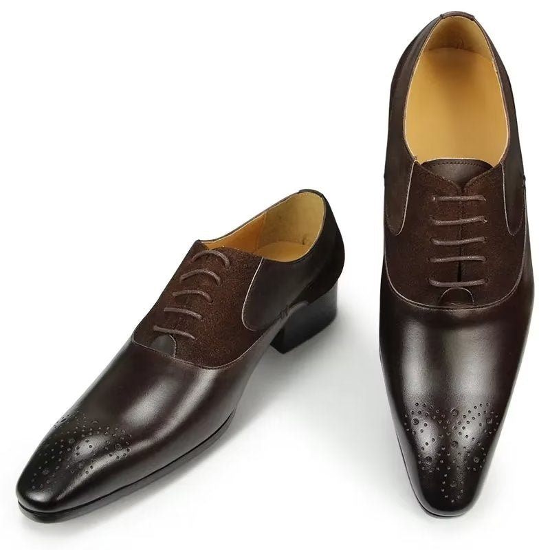 Férfi Hivatalos Cipők Deluxe Esküvői Oxford Modishopulence Brogue - Kávé