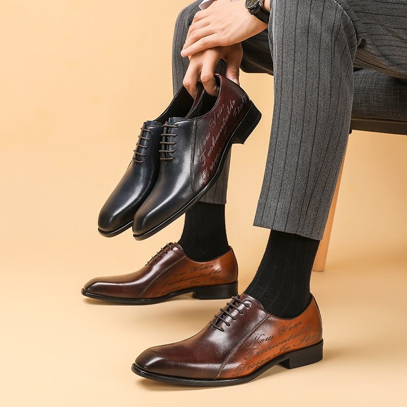 Férfi Hivatalos Cipők Egzotikus Brogue Dress - Kávé