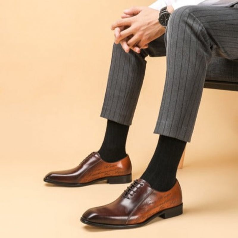 Férfi Hivatalos Cipők Egzotikus Brogue Dress - Kávé