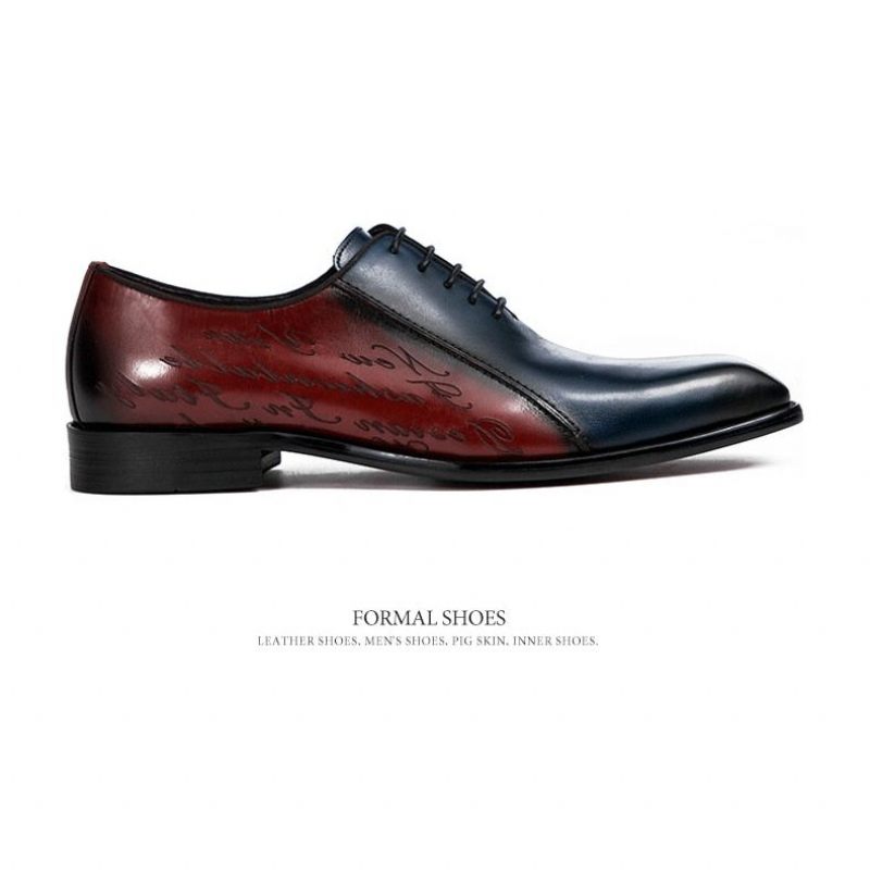 Férfi Hivatalos Cipők Egzotikus Brogue Dress - Burgundia