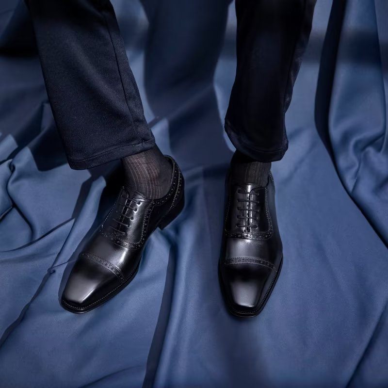 Férfi Hivatalos Cipők Elegáns Brogues - Fekete