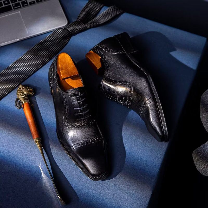 Férfi Hivatalos Cipők Elegáns Brogues - Fekete