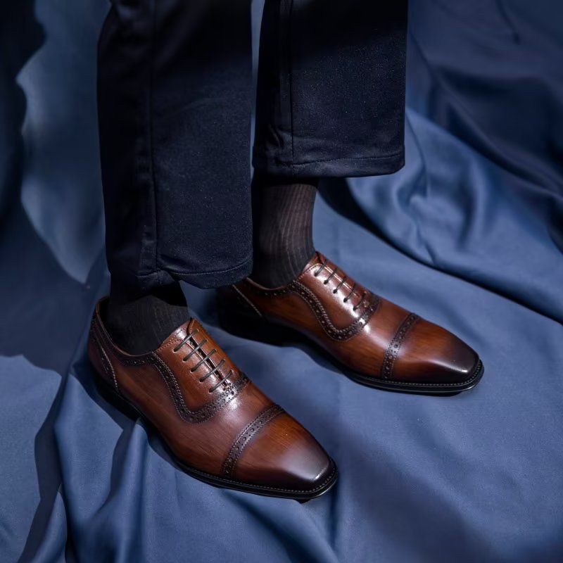 Férfi Hivatalos Cipők Elegáns Brogues - Kávé