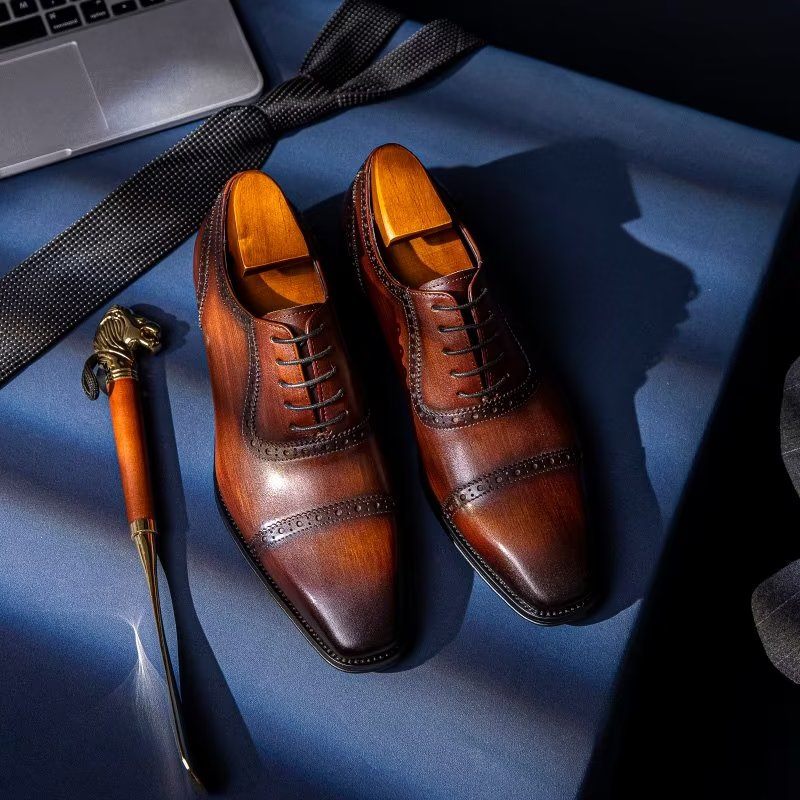 Férfi Hivatalos Cipők Elegáns Brogues - Kávé