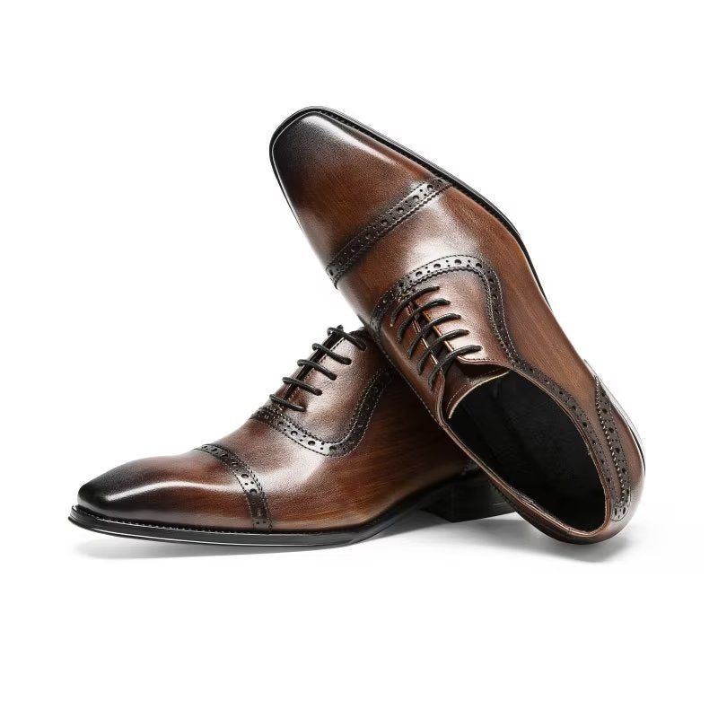 Férfi Hivatalos Cipők Elegáns Brogues - Kávé