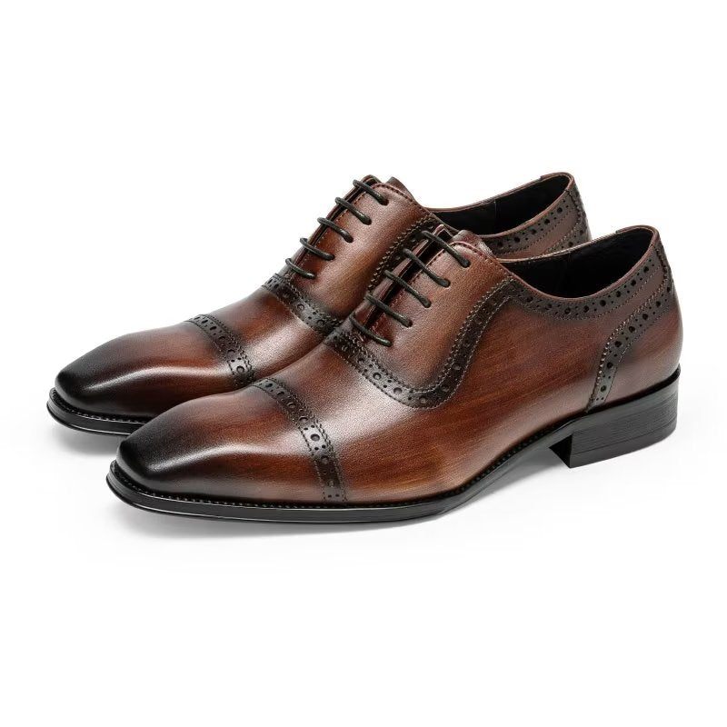 Férfi Hivatalos Cipők Elegáns Brogues - Kávé