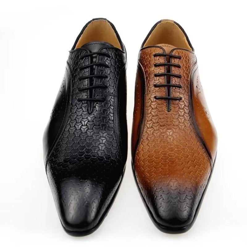 Férfi Hivatalos Cipők Elegáns Esküvői Brogues - Fekete