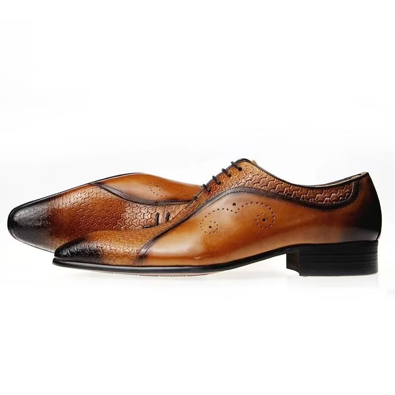 Férfi Hivatalos Cipők Elegáns Esküvői Brogues - Barna