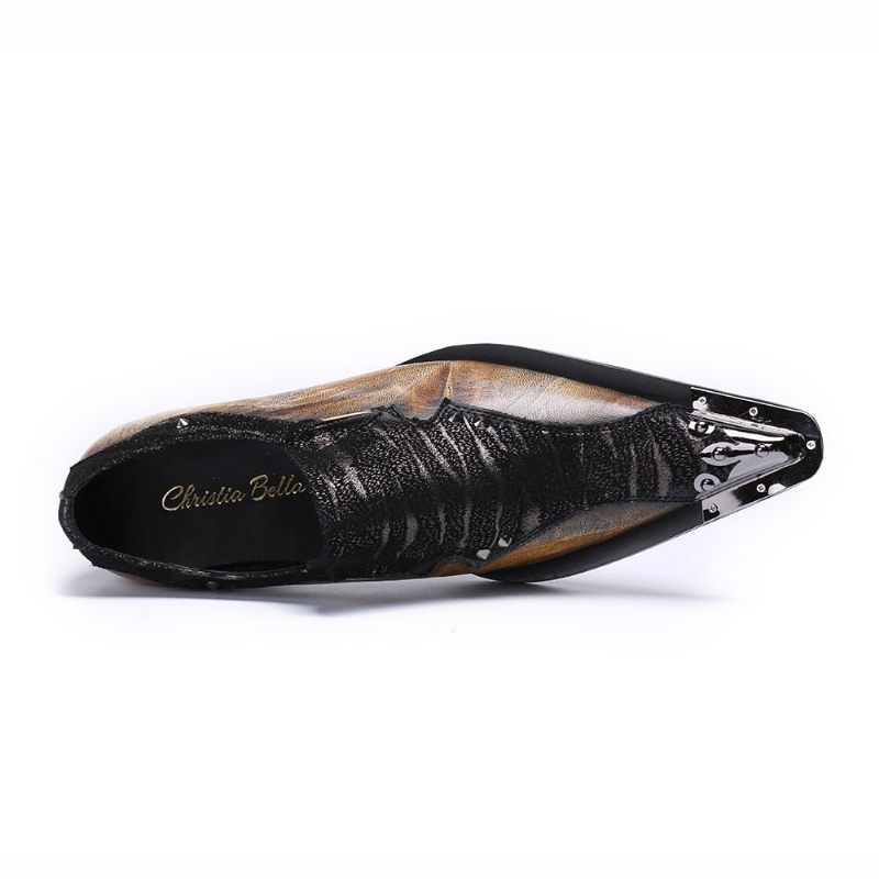 Férfi Hivatalos Cipők Eleganza Exotic Dress Loafers - Kávé